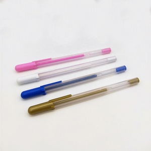 カスタムカラージェルペンプラスチックプロット乳白色シルバーピンクホワイトスリムジェルインクライティングペンセットネオンジェルペンロゴ付き0.5mm - Product Image 2