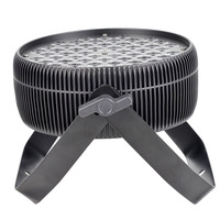 Lámpara LED RGB 3 en 1 de 54*3w, Silenciosa, Tipo PA, Carcasa de Aluminio, Luz Plana, Refrigeración por Ventilador, Control DMX512 para DJ, Discoteca, Club