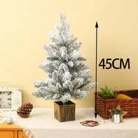Mini arbre de Noël de haute qualité de 4 pieds Base debout en PET et fer écologique pour ornements de bureau et décorations de Noël