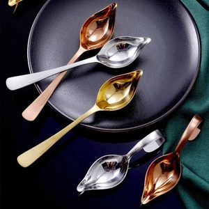 Cuillère à sauce en acier inoxydable 304, cuillère à assaisonnement à long manche, cuillère à huile à bec de canard, ustensile de cuisine, outil de décoration de gâteaux - Product Image 3