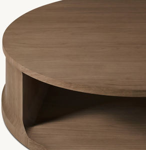 Lusso moderno soggiorno mobili <span class=keywords><strong>barone</strong></span> in legno massello tavolino rotondo con lo stoccaggio - Product Image 3