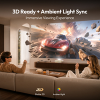 Projecteur laser à ultra courte focale BYINTEK Coco 1 Max, cinéma maison intelligent, triple laser haute fréquence de rafraîchissement, projecteur 4K pour home cinéma