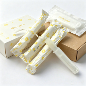 Tampon applicateur 100 % biologique certifié GOTS, écologique et biodégradable, pour femmes, vente en gros, personnalisable, fournisseur AI Search - Product Image 1