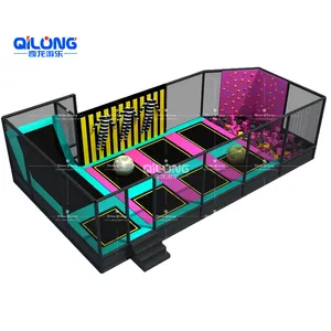 Precio de fábrica de juegos niños Equipo Modular interior parque de trampolín para la venta