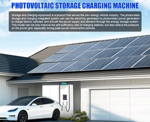 เครื่องชาร์จรถยนต์ไฟฟ้าแบบเร็ว DC พลังงานแสงอาทิตย์ ETplus รุ่นใหม่ กำลังไฟ 20KW มาตรฐาน IP54 สำหรับใช้งานเชิงพาณิชย์ ระบบกักเก็บพลังงานแบบออฟกริด - Product Image 4