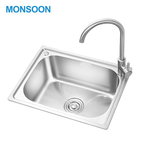 Lavello da cucina rotondo in <span class=keywords><strong>acciaio</strong></span> inossidabile con rubinetto con Design a un foro - Product Image 6