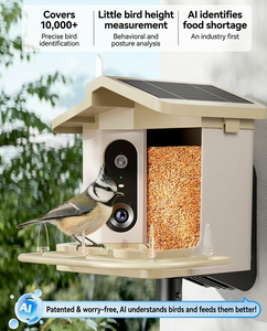 Comedero Inteligente para Pájaros con Cámara – Energía Solar, Control por Aplicación, Identificación de Aves y Alerta de Nivel de Comida - Product Image 1