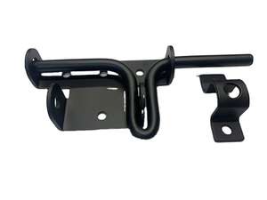 Loquet coulissant en acier noir moderne pour portail extérieur – Vente en gros - Product Image 3