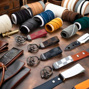 Llaveros Personalizados de Cuero PU para Hombre 2025, Llavero de Cuero y Metal con Logotipo Personalizado, Regalo Promocional al por Mayor - Product Image 3