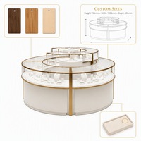 Vitrines à bijoux LED portables et présentoirs pour salons professionnels - Conception de magasins de bijoux pour centres commerciaux de luxe