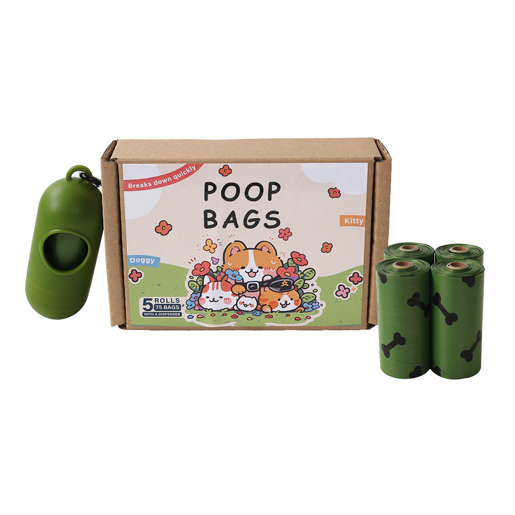5 rouleaux verts + distributeur + parfum lavande