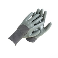 Gants de travail en polyester 13 jauges, très demandés, avec revêtement en nitrile lisse 3/4, durables et flexibles, couleur et logo personnalisables