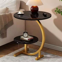Mesa de Centro Convertible Moderna de Estilo Nórdico con Tapa de Madera de 2 Niveles para Sala de Estar, Dormitorio, Comedor, Hogar, Bar, Villa, Hotel y Apartamento