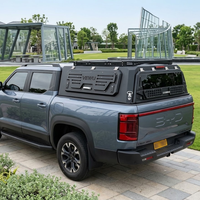 Auvent en aluminium robuste pour BYD Shark 6 2024+ Double Cabine Overland Hardtop avec portes à ailes de mouette
