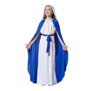 Disfraz de la Virgen María para Halloween, Traje de Fiesta, Disfraz de Santa María para Niña, BBFG-002 - Product Image 1