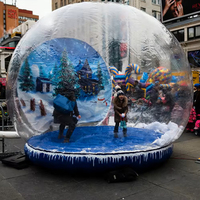 Boules de neige gonflables publicitaires pour enfants et adultes, boule de spectacle de Noël gonflable populaire, tente de fête gonflable