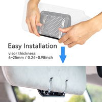 Miroir de visière de voiture Miroir de maquillage universel Installation facile pour les femmes Accessoires de voiture