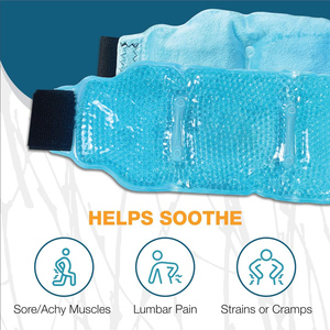 Terapia de frío caliente Envoltura de enfriamiento Cintura Calor Compresa fría Cuentas de gel personalizadas Paquete de hielo para aliviar el dolor de espalda Otros suministros de atención médica - Product Image 2