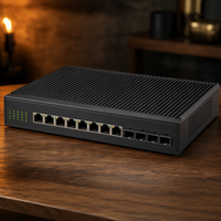 Switch Empresarial 5735S-L8T4S-QA2, Switch Gigabit Administrado de 8 Puertos con 4 Uplinks SFP, Diseño sin Ventilador, Capacidad de 336 Gbps y Alimentación CA