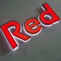 Letrero Electrónico Personalizado con Letras de Canal LED 3D, Caja de Luz Metálica con Iluminación Frontal, IP65 Impermeable, Multicolor, Control Remoto, para Edificios
