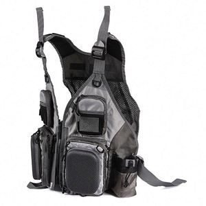 Mẫu miễn phí nhà máy bán buôn không thấm nước Polyester <span class=keywords><strong>FX</strong></span> lưới Fly Fishing vest thoáng khí với ba lô - Product Image 2