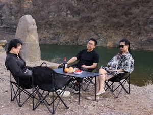 Hot Bán Nhà Sản Xuất Giá Cắm Trại Ngoài Trời Thép Carbon Có Thể Gập Lại Bảng Và Ghế Đặt Trứng Cuộn Bảng Với 6 Ghế - Product Image 6