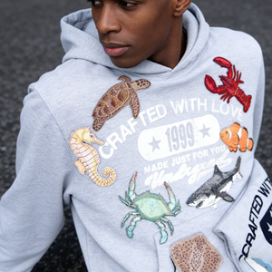 Sweat-shirts à capuche surdimensionnés décontractés pour hommes, en coton, avec logo personnalisé, impression sérigraphique, broderie, pour l'hiver - Product Image 3