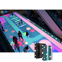 Dalles LED interactives P3.91 à détection de mouvement pour centre commercial – Écran vidéo au sol pour piste de danse