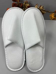 저렴한 맞춤형 일회용 슬리퍼 이벤트용 로고 포함 편안한 화이트 호텔 슬리퍼 - Product Image 5