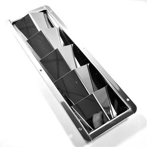 Grille d'aération rectangulaire en acier inoxydable Isure 325 mm x 110 mm pour matériel nautique - Product Image 2