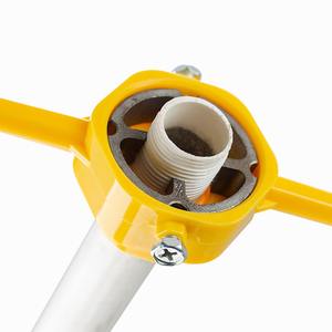 6 buah pipa air plastik PVC 60 °   Set Pelat Ulir Pipa NPT1/2 <span class=keywords><strong>3</strong></span>/4 1 Inci, Alat Pembuat Ulir Eksternal Pipa Air PVC Manual - Product Image 4