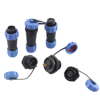 Connecteur de câble mâle/femelle WEIPU SP13 étanche IP68 à 2, 3, 4, 5, 6, 7, 9 broches pour alimentation industrielle