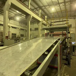 Placa do mármore do PVC/folha formando a máquina/linha artificial da extrusão do mármore