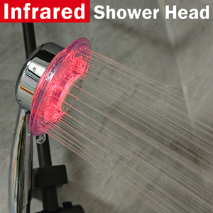 Nouveau produit : Pommeau de douche à lumière rouge LED, thérapie par lumière rouge, pommeau de douche haute performance à LED, pommeau de douche à lumière rouge portable P111-R High P - Product Image 5