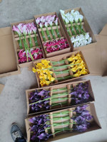 Meilleur vendeur de fleurs artificielles en EVA, calla noire et violette, centre de table de mariage, décoration, fleurs au toucher réel, vente en gros