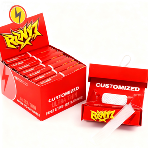 Trong Kho Tùy Chỉnh Cán Giấy Kingsize Slim62 Tập Sách Không Tẩy Trắng Nâu Chậm Đốt Tùy Chỉnh Cán Giấy OEM Bán Buôn Cổ Phiếu - Product Image 1