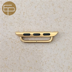 MIM de bonne qualité 38 40 42 44mm brossé poli argent noir or 316L vis en acier inoxydable adaptateur pour bande de Montre Apple - Product Image 3