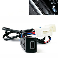 Caricatore USB Rapido QC3.0 per Auto, Modifica del Cambio con Porta di Ricarica per Telefono Cellulare per Skoda Superb 2010-2013