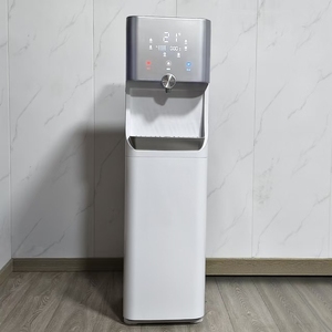 Distributeur d'eau chaude et froide vertical instantané avec base en plastique, meilleur purificateur pour usage hôtelier. Installation facile : obtenez l'eau chaude et froide - Product Image 1