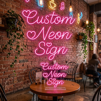 Lampu Neon Silikon Profesional Canggih yang Dapat Disesuaikan untuk Latar Belakang Pernikahan, Kualitas Profesional Siap untuk Penjual Etsy