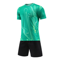 Maillot de football pour hommes en gros, manches courtes, respirant, séchage rapide, polyester/nylon