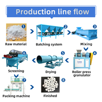 Ligne de production d'engrais NPK entièrement automatique Shenghong, capacité de 1 à 3 tonnes/h, granulés sphériques oblates, matière première à base de fumier animal