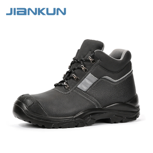Zapatos de Seguridad JIANKUN de Alta Calidad, Más Vendidos, de Cuero Repujado Antideslizante, PU+PU, Anti-Aplastamiento/Pinchazos, con Puntera de Acero para Hombre - Product Image 1