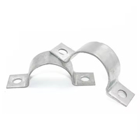 Accessoire pour serre agricole, collier de serrage en U à double trou pour tuyau, galvanisé, type U
