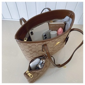 Bolsa de Mano Grande para Mujer, <span class=keywords><strong>Bolso</strong></span> de Mano Simple para el Trabajo, Bolsa de Compras de <span class=keywords><strong>Cuero</strong></span> PU de Alta Calidad para Damas - Product Image 4