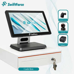 <span class=keywords><strong>Terminal</strong></span> <span class=keywords><strong>de</strong></span> point <span class=keywords><strong>de</strong></span> vente à écran unique Windows 15,6 pouces, tactile et facile à utiliser, pour caisse enregistreuse <span class=keywords><strong>de</strong></span> magasin <span class=keywords><strong>de</strong></span> détail, <span class=keywords><strong>paiement</strong></span> rapide - Product Image 1