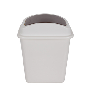 Modern swing cover small 30l plastic bathroom kitchen slim trash cans bin