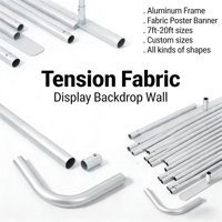 Support de toile de fond pour bannière de fête sur mesure, en tissu tendu, vente directe usine