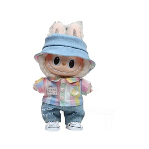 Rabbudo Doll Outfit 17cm <b>Rainbow</b> Plaid Shirt Casual Clothes For 1:6 Dolls Unisex - Product Image 5