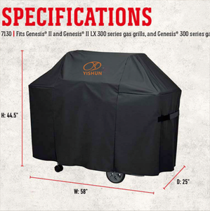 Housse de barbecue robuste, imperméable, anti-UV, résistante aux hautes températures, sur mesure, en Oxford, pour barbecue extérieur - Product Image 2